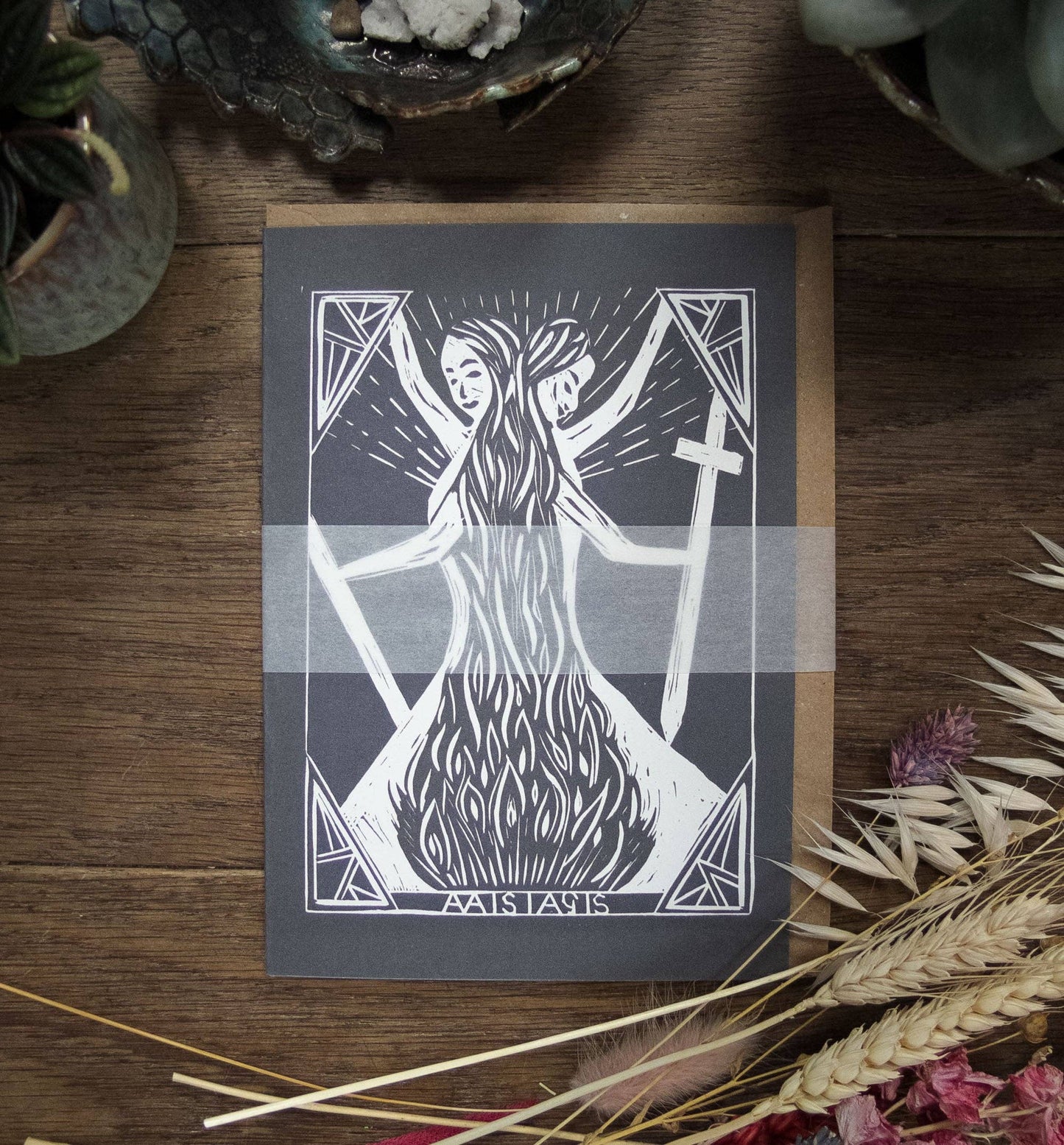 WARRIOR GODDESS | THE ALAISIAGAE | Greeting card