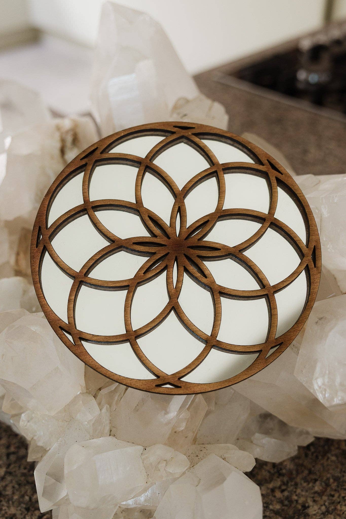 Flower of Life Mirrored Wall Art