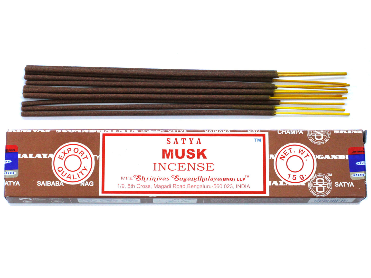 Satya Musk Incense Sticks – 15g Pack