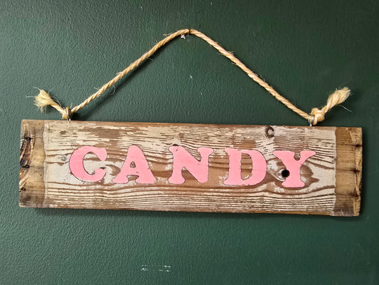 Candy sign pink by Bongo Jesus