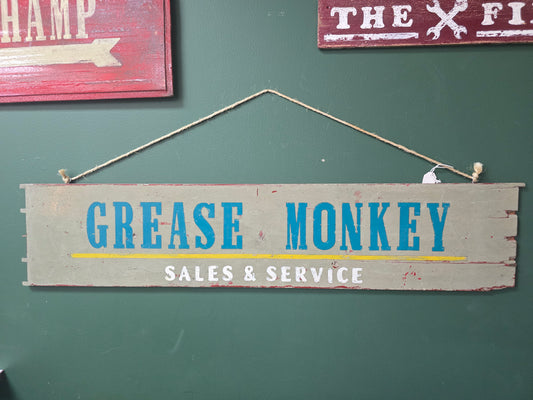 Grease Monkey sign by Bongo Jesus