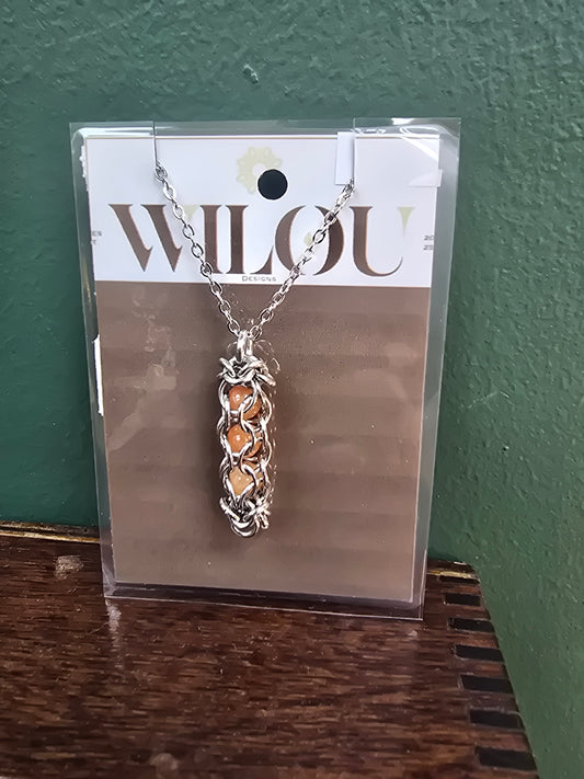 Vile Necklace - Sunstone by Wilou Designs