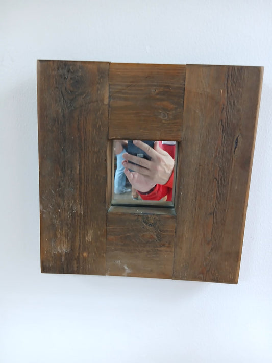 Rustic Wooden Mirror
