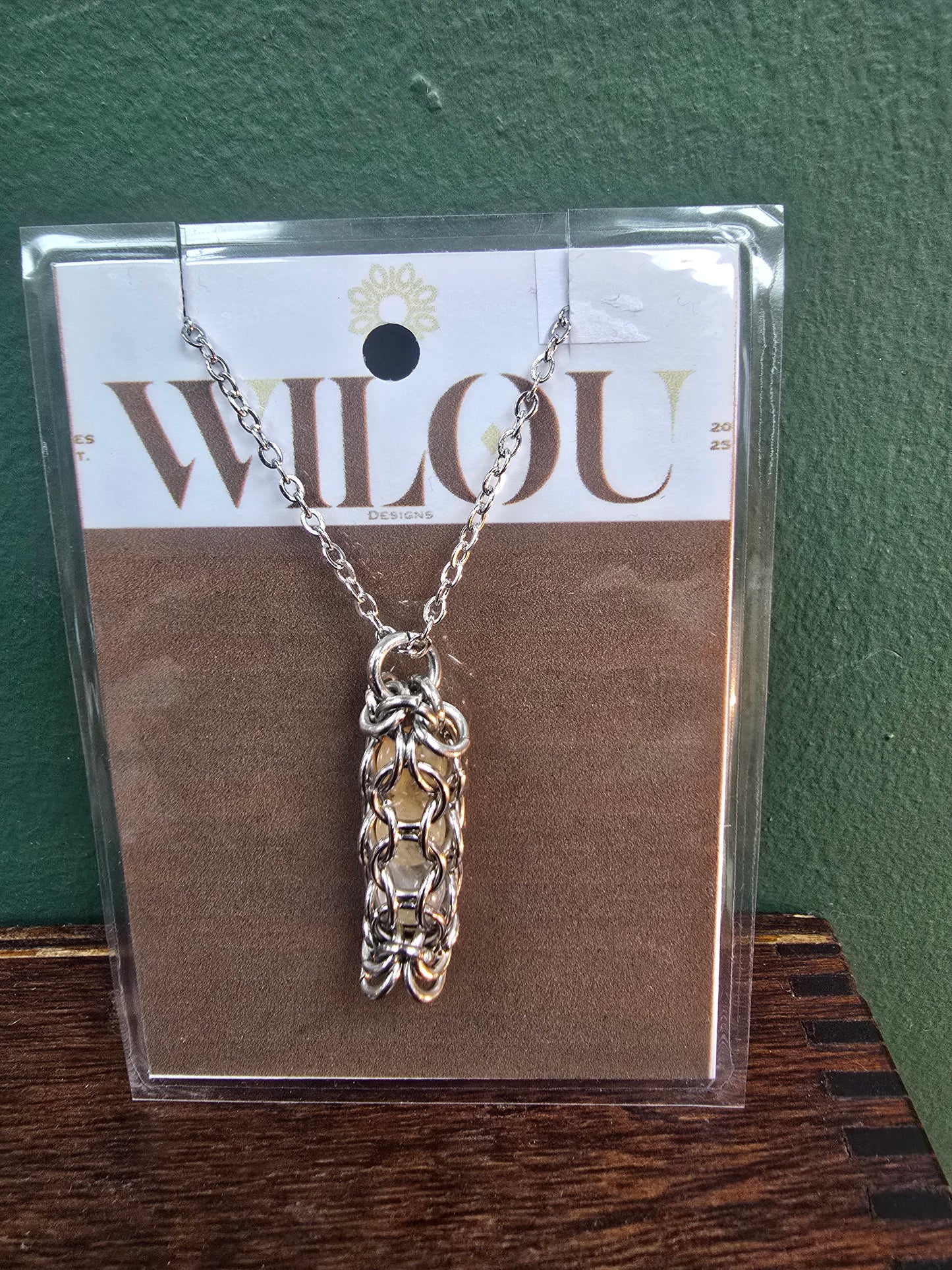 Vile Necklace - Agate by Wilou Designs