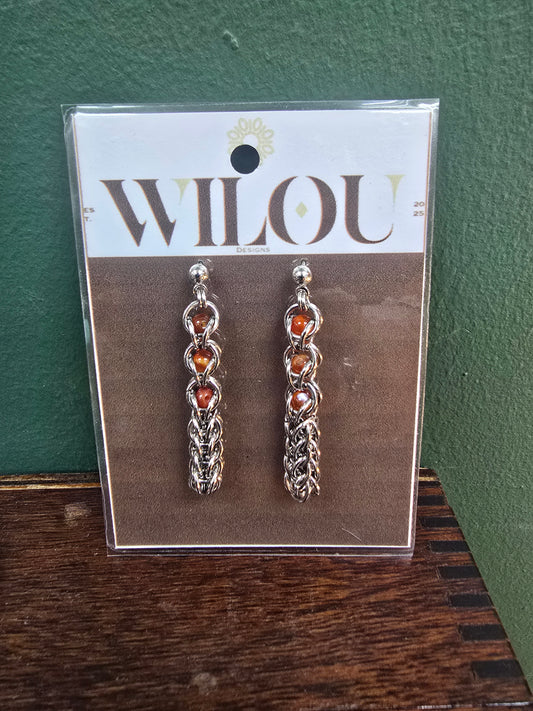 Lyra Earrings - Sunstone by Wilou Designs
