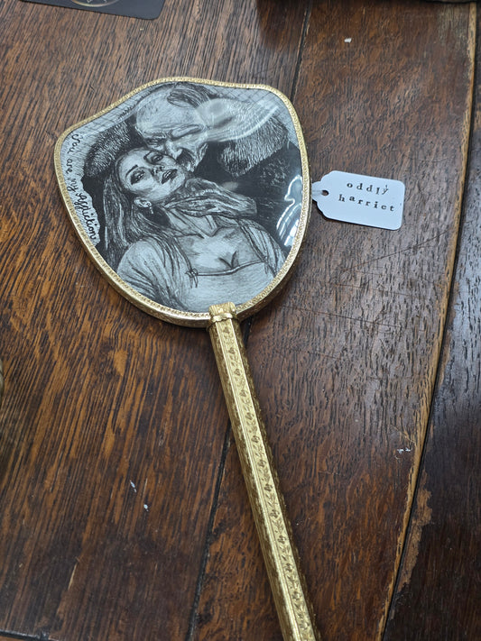 Upcycled mirror large featuring 'Nosferatu' by Oddly Harriet