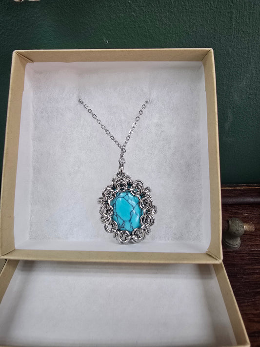 Nova Necklace - Turquiose by Wilou Designs