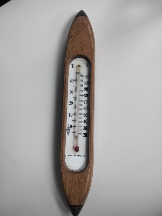 Vintage flying shuttle thermometer