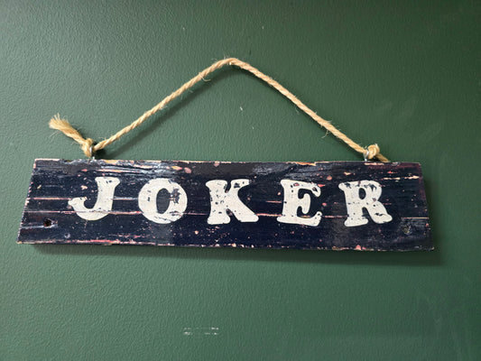 Joker sign - Blue by Bongo Jesus