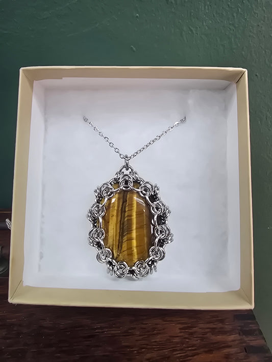 Nova Necklace - Tiger's Eye by Wilou Designs