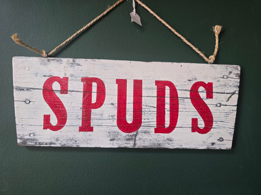 Spuds sign by Bongo Jesus