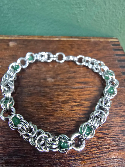 Lyra Bracelet - Green aventurine by Wilou Designs