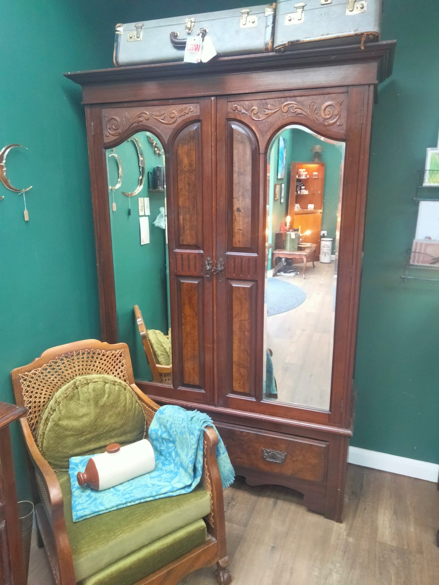 Victorian Walnut Wardrobe